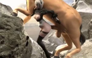 babe gets a deep fuck horse cum in pussy