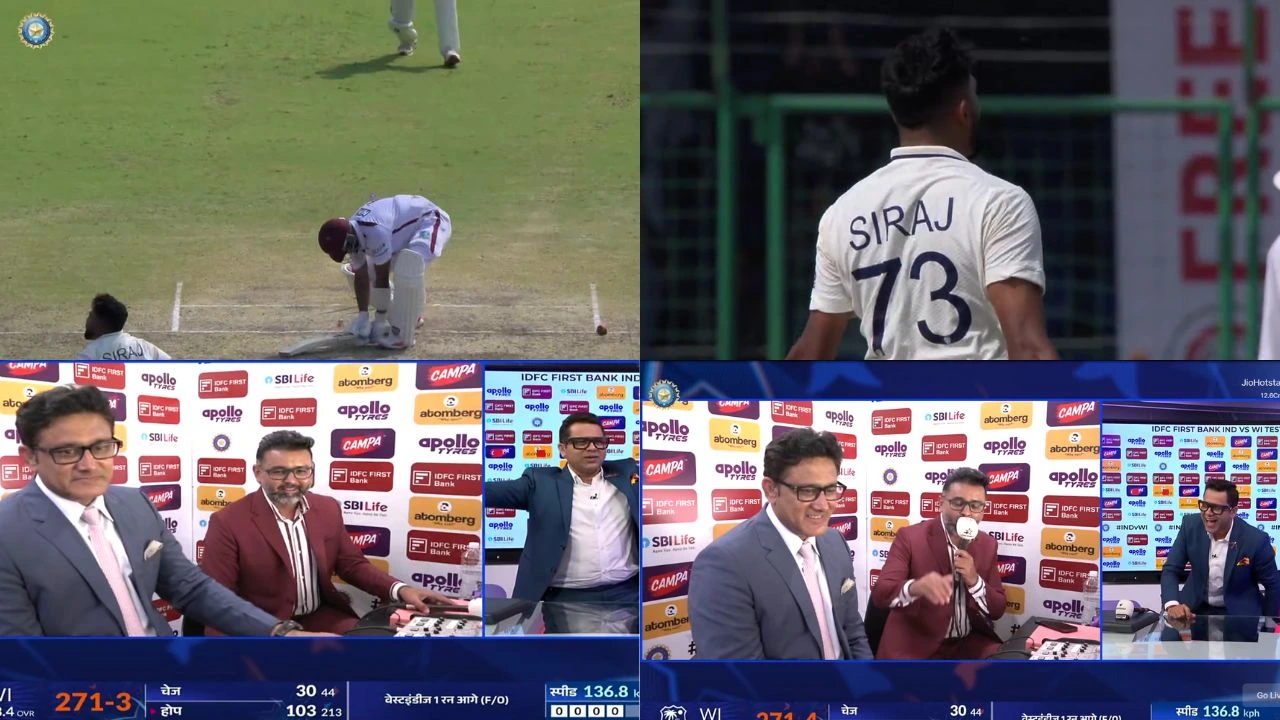 Aakash Chopra’s wild on-air prediction comes true instantly as Mohammed Siraj castles Shai Hope in Delhi Test